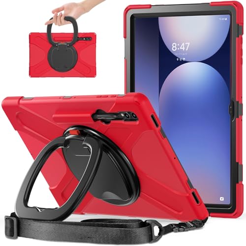 Tablet PC Taschen Hüllen Sleeves Hülle kompatibel mit Samsung Galaxy Tab S8 Ultra 14,6 Zoll 2022 X900/X906, stoßfeste, robuste Abdeckung mit 360° drehbarem Ständer, robuste Tablet-Hülle mit Hand-/Schu Tablet PC Taschen Hüllen Sleeves Hülle kompatibel mit Samsung Galaxy Tab S8 Ultra 14,6 Zoll 2022 X900/X906, stoßfeste, robuste Abdeckung mit 360° drehbarem Ständer, robuste Tablet-Hülle mit Hand-/Schu von OQQPXIUY