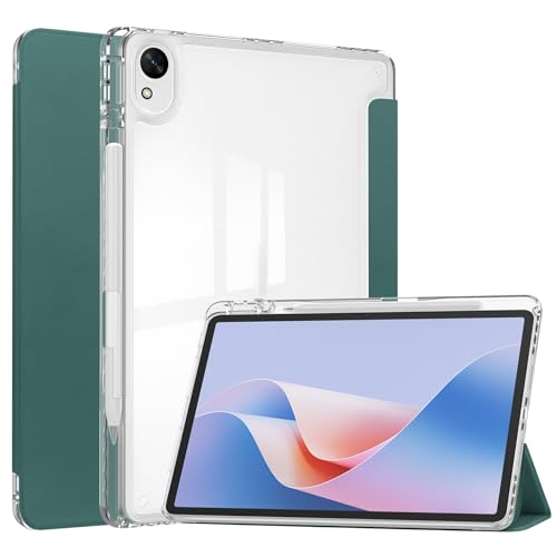 Tablet PC Taschen Hüllen Sleeves Hybrid-Slim-Case kompatibel mit Huawei Matepad 11.5S 2024/MatePad Air 11.5 2023 mit S-Pen-Halter, stoßfeste Abdeckung mit klarer transparenter Rückschale, Auto Wake/Sl von OQQPXIUY