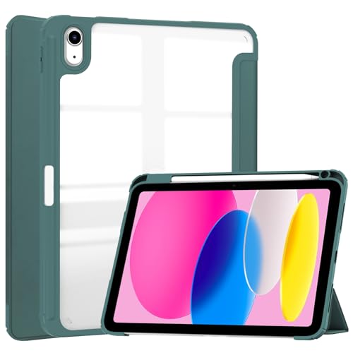 Tablet PC Taschen Hüllen Sleeves Hybrid-Slim-Case kompatibel mit iPad A16 11. Generation 2025 11. Gen A16 11 Zoll 2025 mit S-Pen-Halter, stoßfeste Abdeckung mit klarer transparenter Rückschale, Auto W von OQQPXIUY
