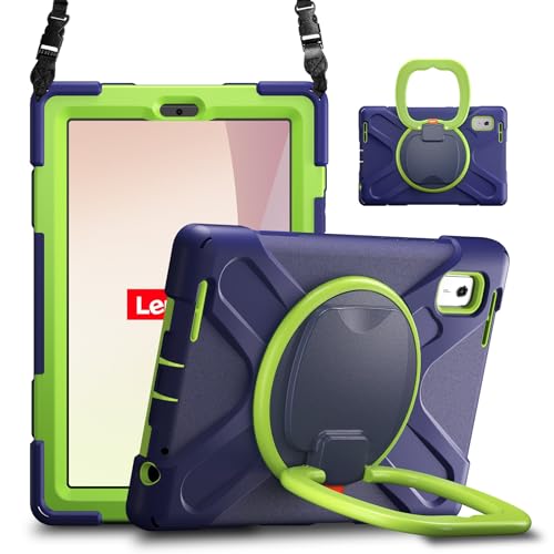 Tablet PC Taschen Hüllen Sleeves Kompatibel mit Lenovo Tab M9 Hülle TB-310FU 9 Zoll 2023, stoßfeste, robuste Abdeckung mit 360° drehbarem Ständer, Hand-/Schultergurt, robuste Tablet-Hülle Compatible w von OQQPXIUY
