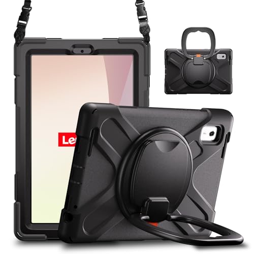 Tablet PC Taschen Hüllen Sleeves Kompatibel mit Lenovo Tab M9 Hülle TB-310FU 9 Zoll 2023, stoßfeste, robuste Abdeckung mit 360° drehbarem Ständer, Hand-/Schultergurt, robuste Tablet-Hülle Compatible w von OQQPXIUY