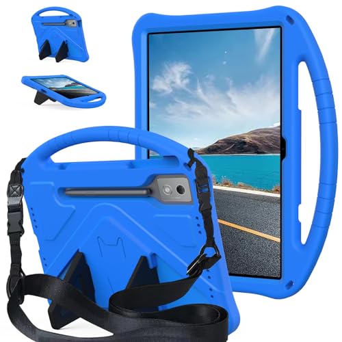 Tablet PC Taschen Hüllen Sleeves Kompatibel mit Lenovo Yoga Tab Plus/Yoga Pad Pro 12,7'' 2025/2024 Hülle, leichte Tablet-Abdeckung aus EVA mit verstellbarem Riemen, stoßfestem Griff und Ständer, tragb von OQQPXIUY