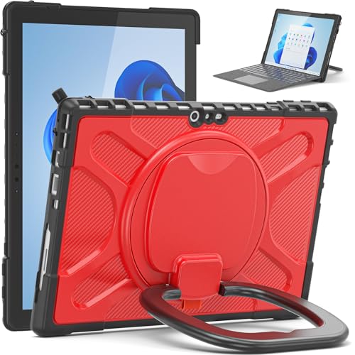 Tablet PC Taschen Hüllen Sleeves Kompatibel mit Microsoft Surface Pro 7/Pro 6/Pro 5/Pro 4/Pro 7+, Hülle mit drehbarem Ständer, kompatibel mit Type Cover-Tastatur mit Ständer, stoßfeste, robuste Schutz von OQQPXIUY