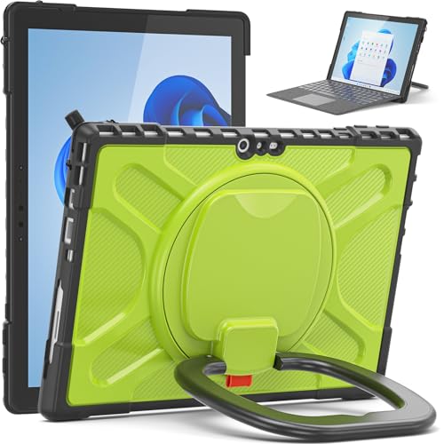 Tablet PC Taschen Hüllen Sleeves Kompatibel mit Microsoft Surface Pro 7/Pro 6/Pro 5/Pro 4/Pro 7+, Hülle mit drehbarem Ständer, kompatibel mit Type Cover-Tastatur mit Ständer, stoßfeste, robuste Schutz von OQQPXIUY