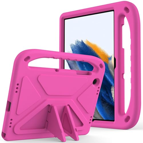 Tablet PC Taschen Hüllen Sleeves Kompatibel mit Samsung Galaxy Tab A9 Plus (2023) SM-X210/216B Hülle, stoßfest, leicht, mit Griff, Ständer, Schutzhülle, kratzfest, aus kinderfreundlichem EVA-Shell(Ros von OQQPXIUY