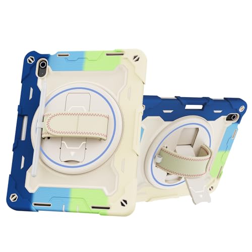 Tablet PC Taschen Hüllen Sleeves Kompatibel mit der Tablet-Hülle for das iPad der 11. Generation A16 (11 Zoll, 2025), robuste, stoßfeste Kinderhülle mit Ständer, robuste Schutzhülle mit Handschlaufe u von OQQPXIUY
