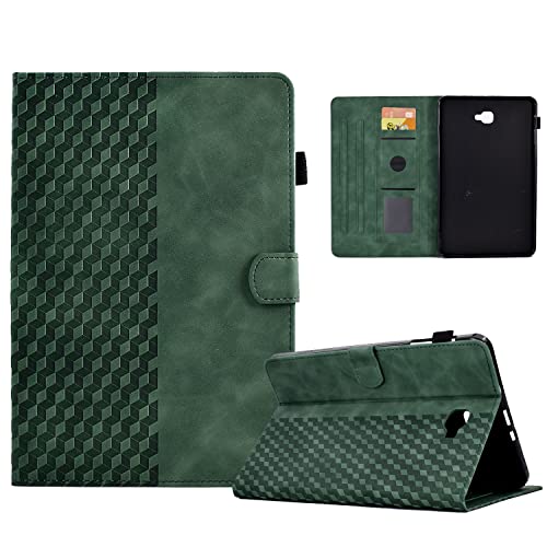 Tablet PC Taschen Hüllen Sleeves Premium-Lederhülle Compatible with Samsung Galaxy Tab A 10,1 Zoll (2016) SM-T580/T585 Tablet, Smart Magnetic Flip Fold Stand Case Schutzhülle mit Auto Wake Sleep(Green von OQQPXIUY