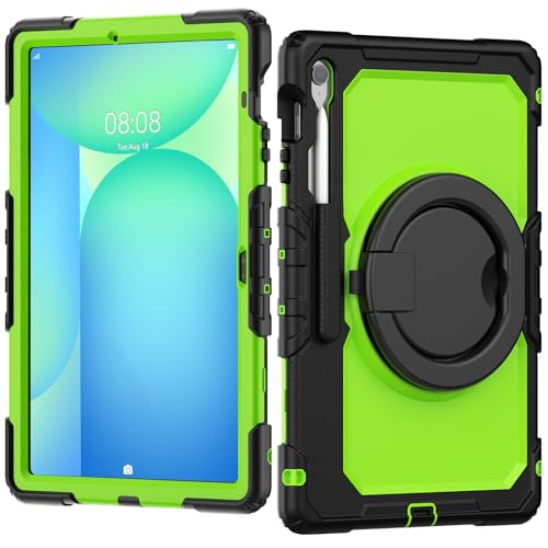 Tablet PC Taschen Hüllen Sleeves Robuste, stoßfeste TPU-Hülle, kompatibel mit Samsung Galaxy Tab S10 FE Plus 13,1 Zoll SM-X620/X626B 2025, Kinderhülle, 360 Grad drehbarer Griff, Ständerhalterung mit D von OQQPXIUY