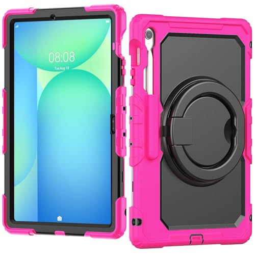 Tablet PC Taschen Hüllen Sleeves Robuste, stoßfeste TPU-Hülle, kompatibel mit Samsung Galaxy Tab S10 FE Plus 13,1 Zoll SM-X620/X626B 2025, Kinderhülle, 360 Grad drehbarer Griff, Ständerhalterung mit D von OQQPXIUY