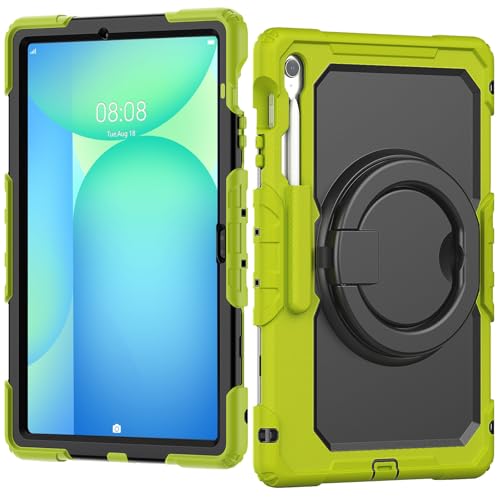 Tablet PC Taschen Hüllen Sleeves Robuste, stoßfeste TPU-Hülle, kompatibel mit Samsung Galaxy Tab S10 FE Plus 13,1 Zoll SM-X620/X626B 2025, Kinderhülle, 360 Grad drehbarer Griff, Ständerhalterung mit D von OQQPXIUY