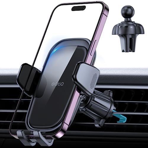 OQTIQ Kfz-Handyhalterung für Lüftungsschlitze, 360° drehbar und freihändig Universal-Handyhalterung für Auto-Lüftungsschlitz, Kfz-Halterung, kompatibel für iPhone, Samsung und andere Handys von OQTIQ