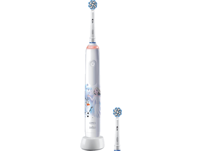 ORAL-B Pro Junior 6+ Frozen Elektrische Kinderzahnbürste Weiß, Reinigungstechnologie: Oszillierend / Rotierend (2D) von ORAL-B