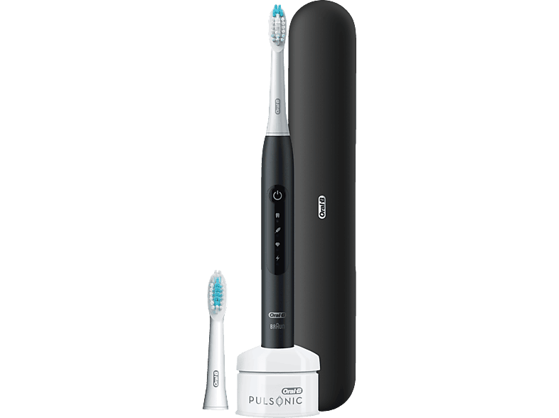 ORAL-B Pulsonic Slim Luxe 4500 Elektrische Zahnbürste Schwarz, Reinigungstechnologie: Schalltechnologie von ORAL-B