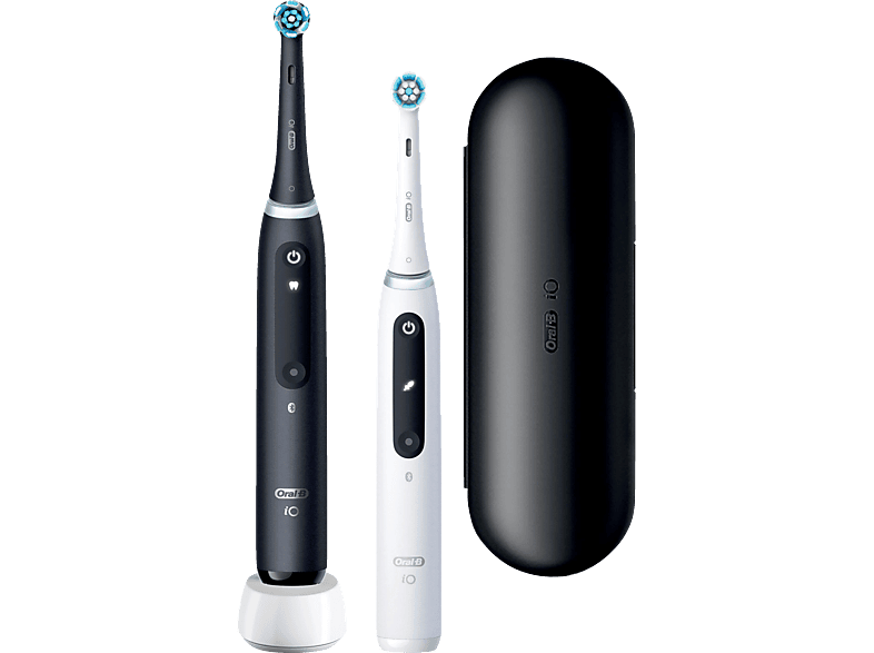ORAL-B iO Series 5 Duopack, Reiseetui, Elektrische Zahnbürste Matt Black/Quite White, Reinigungstechnologie: Mikrovibrationen ORAL-B iO Series 5 Duopack, Reiseetui, Elektrische Zahnbürste Matt Black/Quite White, Reinigungstechnologie: Mikrovibrationen von ORAL-B