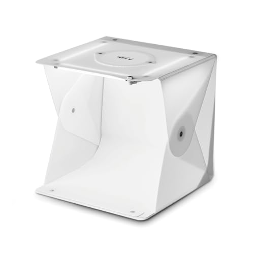 Foldio2 Plus (Lichtzelt für Produktfotografie / 40 x 40 cm / Tragbares Studio, dimmbare LED-Chips, CRI 97+, Hintergrundfolie im Lieferumfang enthalten) von foldio foldable studio