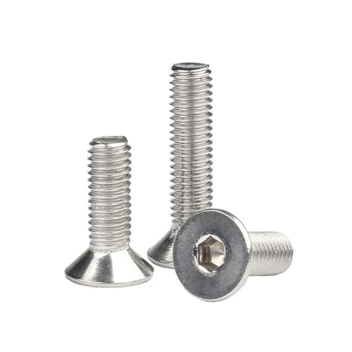 ORANXIN M10 x 70mm 2 Pcs Senkkopfschrauben Bolzen Edelstahl 304 Hex Innensechskant Schrauben Flachkopf Maschine Inbusschrauben von ORANXIN