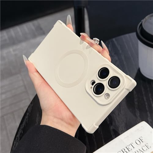 ORBANA Hülle für iPhone 15, luxuriös, matt, weich, mit Schutzfolie für magnetische kabellose Ladehülle (für iPhone 15/3) von ORBANA