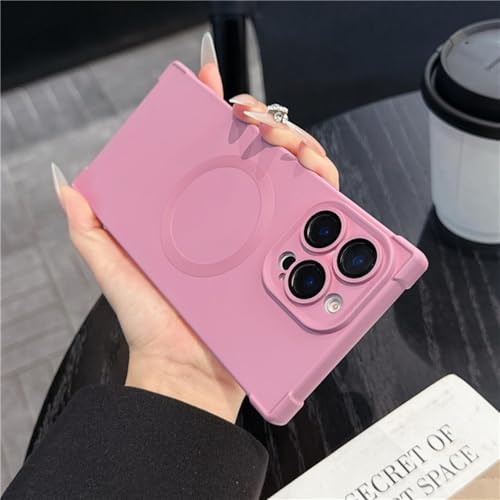ORBANA Hülle für iPhone 15 Plus, luxuriös, matt, weich, mit Schutzfolie für magnetische kabellose Ladehülle (für iPhone 15 Plus/9) von ORBANA