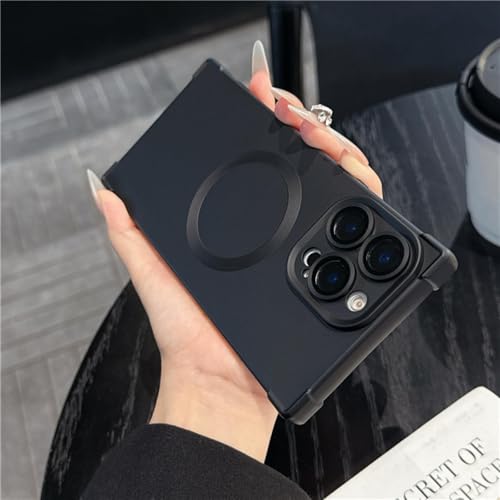 ORBANA Hülle für iPhone 15 Pro Max, luxuriös, matt, weich, mit Schutzfolie für magnetische kabellose Ladehülle (für iPhone 15 Pro Max/1) von ORBANA