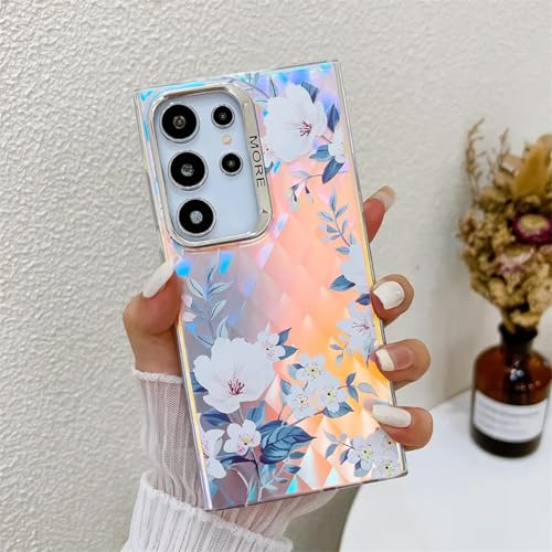ORBANA Laser Flower Hard Pc Matte Back Cover (Für Samsung S23 FE/AH10) von ORBANA