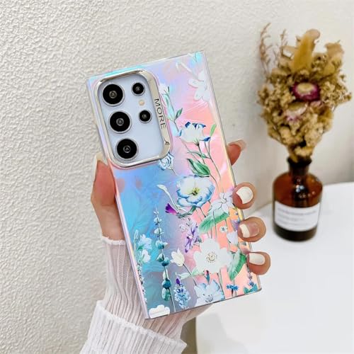 ORBANA Laser Flower Hard Pc Matte Back Cover (Für Samsung S23 Plus/AH8) von ORBANA