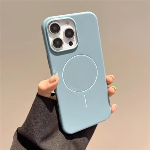 ORBANA Luxuriöse, magnetische Schutzhülle mit Silikonrahmen und glänzendem Design (für iPhone 11/Blau) von ORBANA