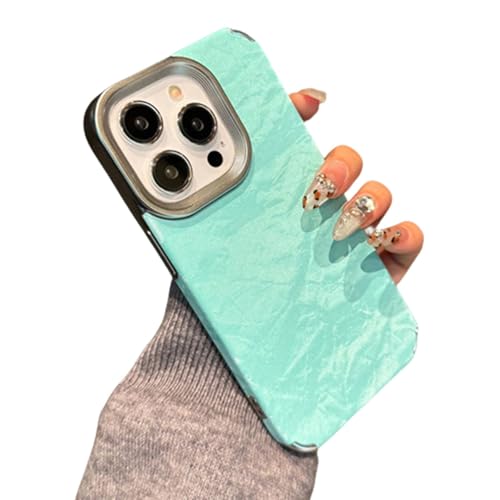 ORBANA Luxuriöser Cortex-Rahmen mit Schneebergmuster und Matter Beschichtung (für iPhone 14 Pro/Blau) von ORBANA