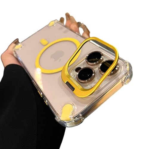 ORBANA Luxuriöser Objektivhalterständer, magnetische transparente Schutzhülle (für iPhone 12 Pro Max/Gold) von ORBANA