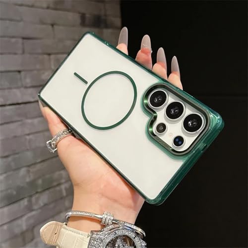 ORBANA Magnetische, durchscheinende kabellose Ladeabdeckung (für Galaxy A26 5G/Grün) von ORBANA