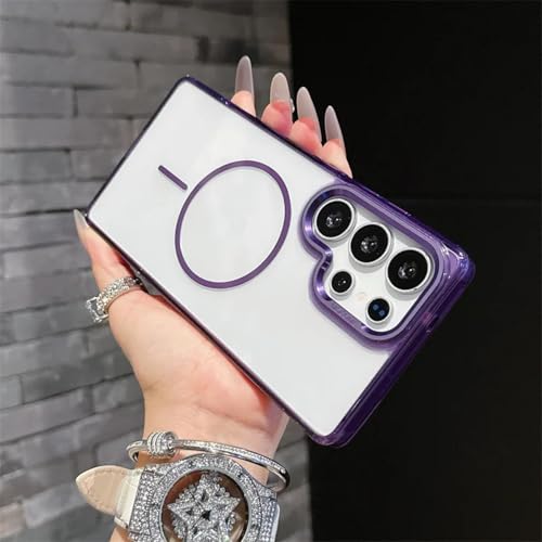 ORBANA Magnetische, durchscheinende kabellose Ladeabdeckung (für Galaxy A55/Lila) von ORBANA