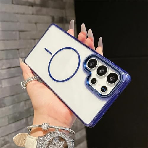 ORBANA Magnetische, durchscheinende kabellose Ladeabdeckung (für Galaxy S25+/Deep Blue) von ORBANA