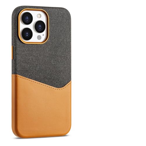 ORBANA Schutzhülle für iPhone 12, doppelte Leder-Mikrofaser, beflockte magnetische Brieftasche, Karteneinschubschutz (für iPhone 12/braun) von ORBANA
