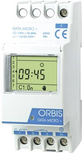 ORBIS Zeitschalttechnik DATA MICRO + 230V Hutschienen-Zeitschaltuhr digital 250 V/AC ORBIS Zeitschalttechnik DATA MICRO + 230V Hutschienen-Zeitschaltuhr digital 250 V/AC von ORBIS Zeitschalttechnik