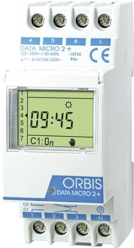 ORBIS Zeitschalttechnik DATA MICRO-2 + 230V Hutschienen-Zeitschaltuhr digital 250 V/AC ORBIS Zeitschalttechnik DATA MICRO-2 + 230V Hutschienen-Zeitschaltuhr digital 250 V/AC von ORBIS Zeitschalttechnik
