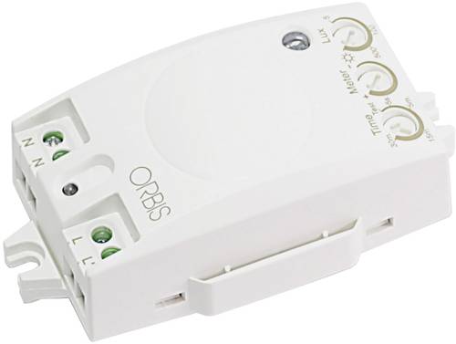 ORBIS Zeitschalttechnik OB135012 Unterputz Bewegungsmelder 360° Weiß IP20 von ORBIS Zeitschalttechnik