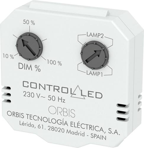 ORBIS Zeitschalttechnik OB200010 Unterputz Dimmer Geeignet für Leuchtmittel: Glühlampe, Energiespa von ORBIS Zeitschalttechnik