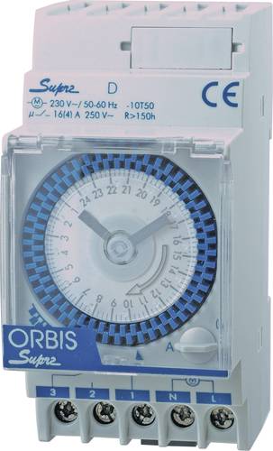 ORBIS Zeitschalttechnik SUPRA D 230V Hutschienen-Zeitschaltuhr analog 230 V/AC von ORBIS Zeitschalttechnik