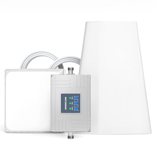 ORBOCOM Handy Signalverstärker Band 20/8/7 (800/900/2600MHz) 3G 4G Repeater für Home Office Mobilfunk-Signalverstärker GSM Verstärker Unterstützt O2,T-Mobile,Vodafone und E-Plus von ORBOCOM