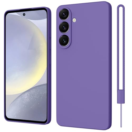 ORDA Hülle Kompatibel mit Samsung Galaxy S24 Plus 5G Hülle, Matte Ultra Dünn Soft Silikon Case, Kameraschutz TPU Handyhülle für Samsung Galaxy S24 Plus/S24+ Anti-Kratzer Schutzhülle Dunkel Violet von ORDA