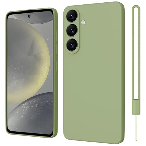 ORDA Hülle Kompatibel mit Samsung Galaxy S24 Plus 5G Silikon Case, Kameraschutz Stoßfest Handyhülle für Samsung Galaxy S24 Plus/S24+ Anti-Kratzer Schutzhülle Cover Matcha-Grün von ORDA