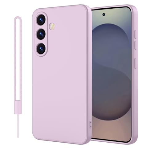 ORDA für Samsung Galaxy S25 Plus Hülle Silikon Case, Handyhülle für Samsung S25 Plus/S25+ Dünn Straight Edge, Kameraschutz und Bildschirmschutz, Hülle für Samsung Galaxy S25 Plus Lila von ORDA