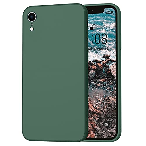 ORDA Silikon Case, Hanyhülle iPhone XR Ultra Dünn Slim mit Microfiber, Kratzfeste Rundumschutz Schutzhülle Hülle für iPhone XR 6.1'' Grün von ORDA