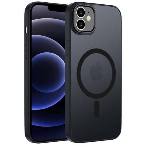 ORDA für iPhone 12 Hülle 6.1 Zoll Kompatibel mit MagSafe,Magnetisch Handyhülle für iPhone 12 Pro Case Durchscheinende Matt Rückseite für iPhone 12/12 Pro Dünn Stoßfest Schutzhülle Schwarz ORDA für iPhone 12 Hülle 6.1 Zoll Kompatibel mit MagSafe,Magnetisch Handyhülle für iPhone 12 Pro Case Durchscheinende Matt Rückseite für iPhone 12/12 Pro Dünn Stoßfest Schutzhülle Schwarz von ORDA