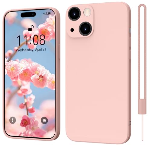 ORDA für iPhone 15 Hülle Silikon Case, Handyhülle für iPhone 15 Ultra Dünn Slim mit Microfiber, Kratzfeste Rundumschutz Case Schutzhülle Hülle für iPhone 15 6.1'' Rosa von ORDA