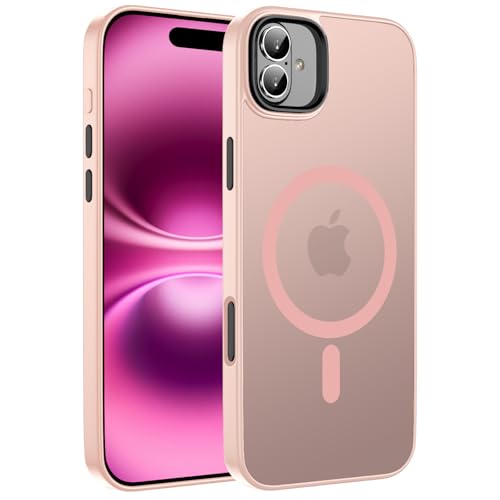 ORDA für iPhone 16 Plus Hülle Kompatibel mit MagSafe,Magnetisch Handyhülle für iPhone 16 Plus Case Durchscheinende Matt Rückseite Dünn Stoßfest Schutzhülle Rosa ORDA für iPhone 16 Plus Hülle Kompatibel mit MagSafe,Magnetisch Handyhülle für iPhone 16 Plus Case Durchscheinende Matt Rückseite Dünn Stoßfest Schutzhülle Rosa von ORDA