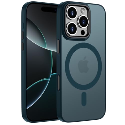 ORDA für iPhone 16 Pro Hülle Kompatibel mit MagSafe,Magnetisch Handyhülle für iPhone 16 Pro Case Durchscheinende Matt Rückseite Dünn Stoßfest Schutzhülle Dunkel Blau ORDA für iPhone 16 Pro Hülle Kompatibel mit MagSafe,Magnetisch Handyhülle für iPhone 16 Pro Case Durchscheinende Matt Rückseite Dünn Stoßfest Schutzhülle Dunkel Blau von ORDA