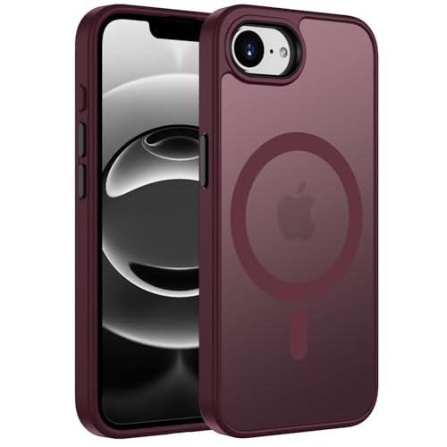 ORDA für iPhone 16e Hülle Kompatibel mit MagSafe,Magnetisch Handyhülle für iPhone 16e Case Durchscheinende Matt Rückseite Dünn Stoßfest Schutzhülle Pflaume ORDA für iPhone 16e Hülle Kompatibel mit MagSafe,Magnetisch Handyhülle für iPhone 16e Case Durchscheinende Matt Rückseite Dünn Stoßfest Schutzhülle Pflaume von ORDA