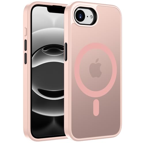 ORDA für iPhone 16e Hülle Kompatibel mit MagSafe,Magnetisch Handyhülle für iPhone 16e Case Durchscheinende Matt Rückseite Dünn Stoßfest Schutzhülle Rosa ORDA für iPhone 16e Hülle Kompatibel mit MagSafe,Magnetisch Handyhülle für iPhone 16e Case Durchscheinende Matt Rückseite Dünn Stoßfest Schutzhülle Rosa von ORDA