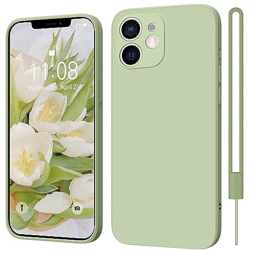 ORDA iPhone 11 Hülle Silikon Case, Hanyhülle iPhone 11 Ultra Dünn Slim mit Microfiber, Kratzfeste Rundumschutz Schutzhülle Hülle für iPhone 11 6.1'' Matcha-Grün von ORDA