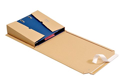 100 St OPB - ORDNERPAC® Ordner-Versandboxen, Ordner-Versandkartons, Ordnerverpackung Ordnerversandverpackung 320 * 290 * 35-80 mm von ORDNERPAC